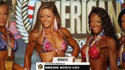 Wife won her IFBB Pro Card this weekend!! Super proud of her :) Won her overall age group right after too!!