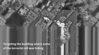 Gaza, January 27: IDF commandos operating in western Khan Younis directed airstrikes onto an armed Hamas cell equipped with RPGs and rifles. English captions from IDF.