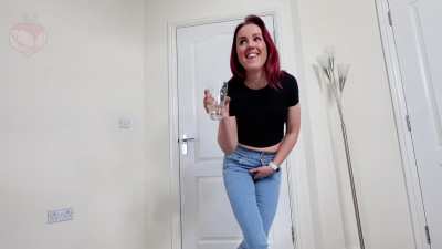My first time holding my pee and soaking my jeans when I couldn't hold any longer. The relief felt sooo good.