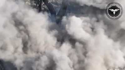 Strike Drones Company hit a Russian  who pretended to be a corpse and lay down next to his dead comrade. 