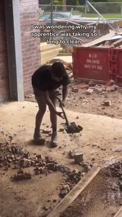 To clean up