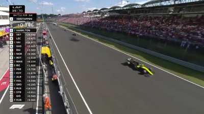 Max Verstappen is "flying" down the straight