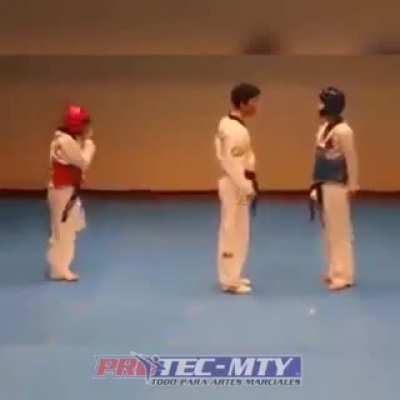 Bloody taekwondo match
