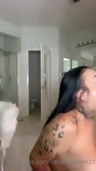 Blowjob into backshots 