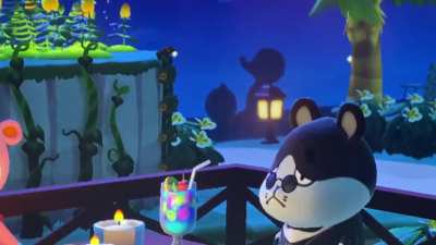My girlfriend was on HHP and it appeared that a couple of villagers were enjoying their vacation quite a bit!