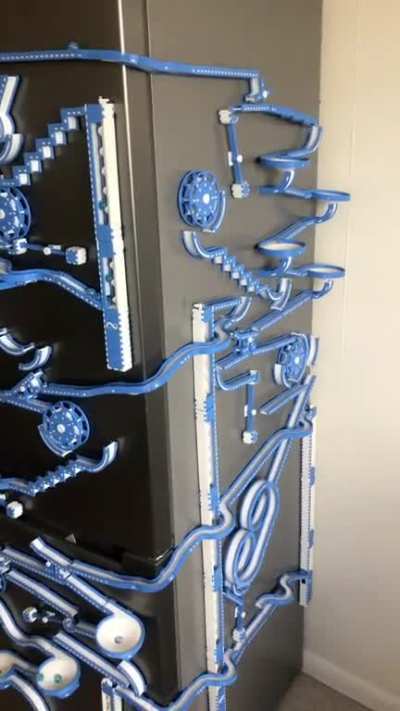 A modular and magnetic marble run I designed