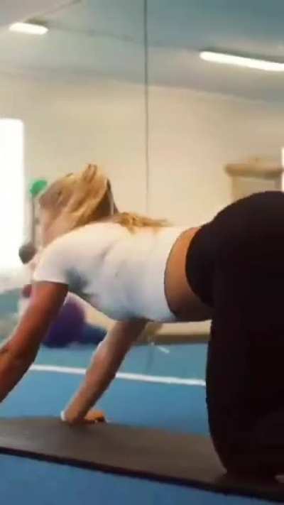 Jutta at the gym