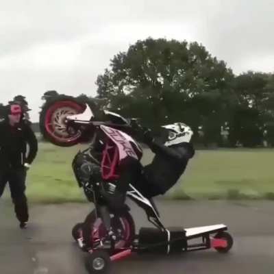 A wheelie trainer