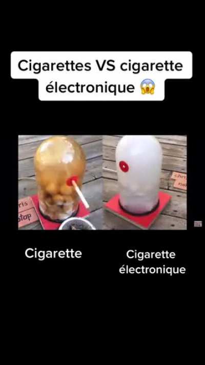 Tobacco vs E Cig