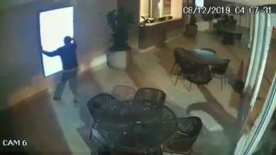 To steal a flat-screen TV