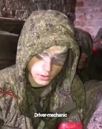 Another captive Russian solgier being interrogated in Ukraine.