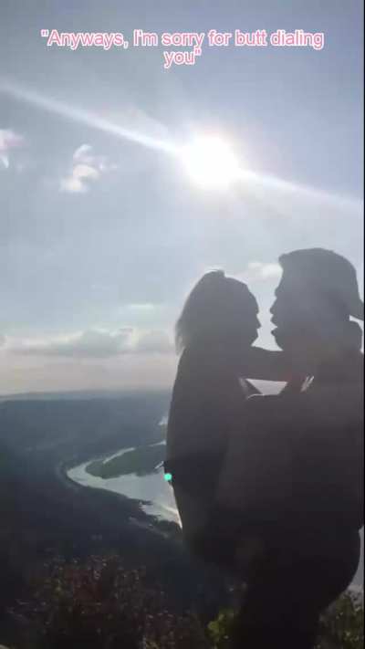 Your girlfriend butt dialed you on her "hike"