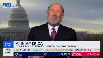 Howard Lutnick "We're going to create a great economy based on the AI infrastructure build. I think that's going to create advanced manufacturing...reshore it to America."