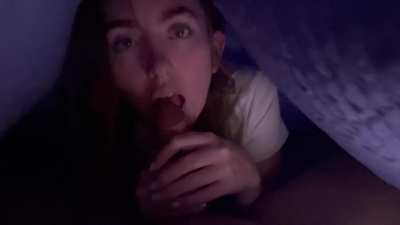 Undercover blowjob