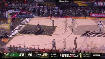 [Highlight] Giannis' defense and passing have been absolutely exceptional, here are some of his BEST plays from the finals so far