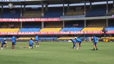 Koach practicing to perfectly nick the ball at 7th stump