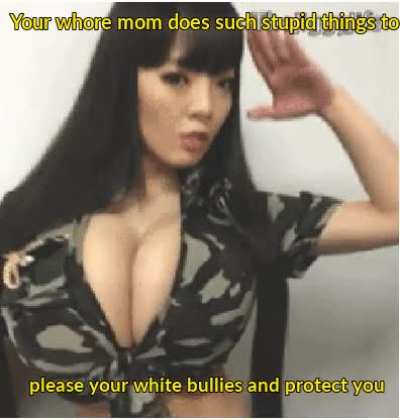 You've always relied on mommy to protect you from your white bullies