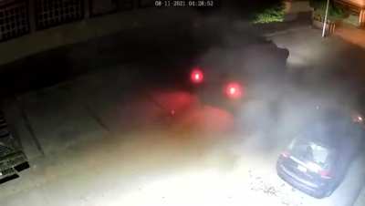 Cartel armored truck shoots up a house in rural Michoacan, Mexico