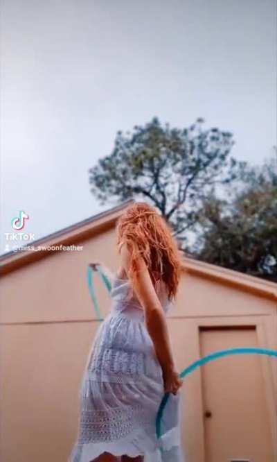[OC] Long hair &amp;amp; hula hooping is a fun combination