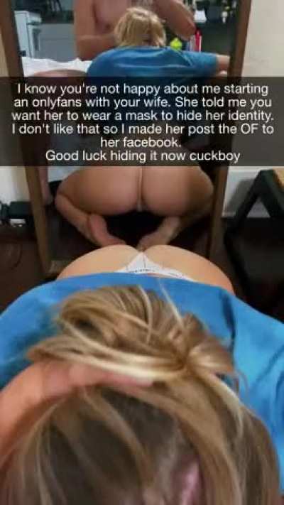 You don't want them to start an Onlyfans?