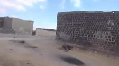 Jihadist Shot Moving From Cover To Cover