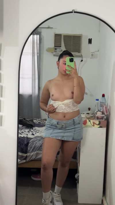 Would you kiss my tiny tits?💋 F18
