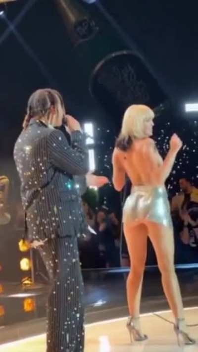 Dancing on stage