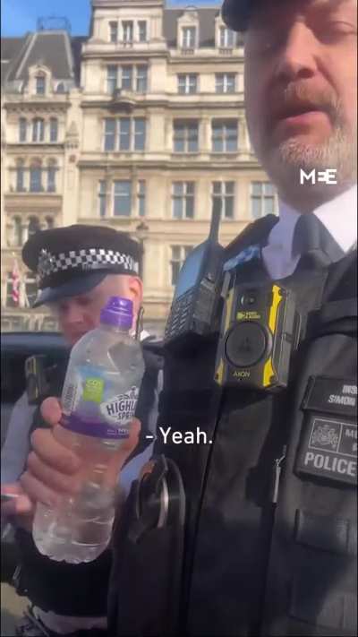 Met Police: 'You can protest for Israel but not for Palestine' &mdash; A London Metropolitan police officer was filmed yesterday in London telling demonstrators they could face arrest for protesting in support of Palestine but would be allowed to remain if they