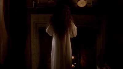 Polly Walker's nudity in the PG-13 movie "Robinson Crusoe (1997)"