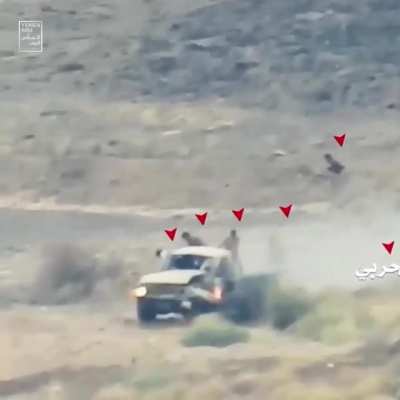 [Modern] Houthi rebels ATGM'ing Saudi coalition fighters (compilation)