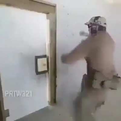 how to breach a door