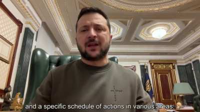 From the first days of January we&rsquo;ll start steering the new year towards further support for Ukraine - President Zelenskyy's address, 18th December 2023