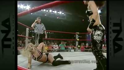 Meanwhile on Impact: TNA The Asylum Years: Trinity vs Angel aka a young Angelina Love!