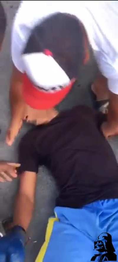 Organized street fight goes terribly wrong.
