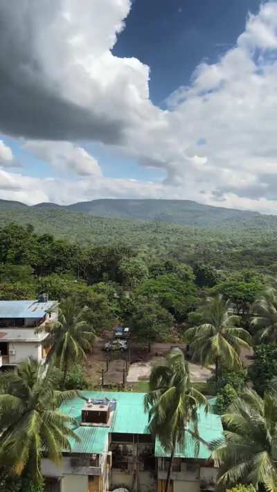 I live beside a wildlife forest in Mumbai, India and this is the view from bedroom! We do get to see wild animals like Leopards, Deers and Monkeys once in a while because there&rsquo;s no proper border wall.