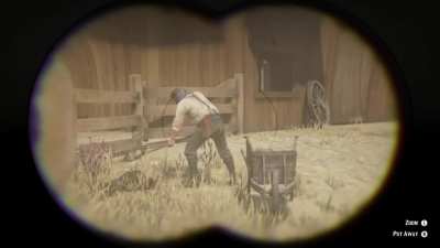 I think my game is glitched. This isn't a job for a man with terminal lumbago.
