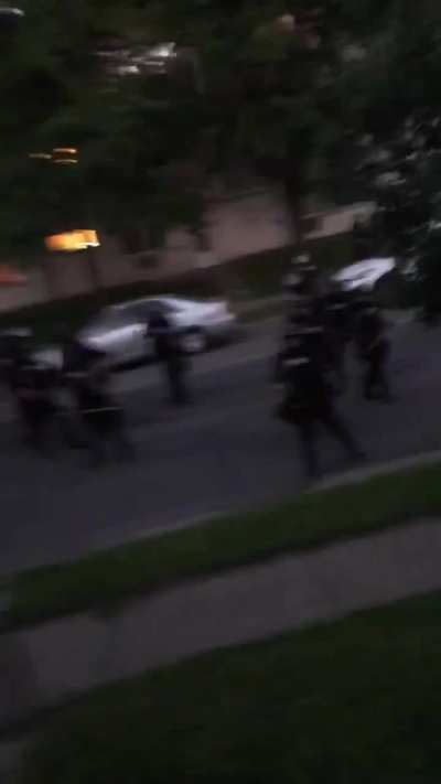 Please make this go viral. I am begging you. Police and National Guard patrolling neighborhood and shooting civilians on their own property. Make America see this, I beg you. [Minneapolis]