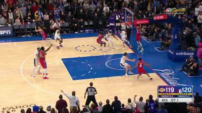 [Highlight] Sixers turnover again down 1 and foul AD to possibly win