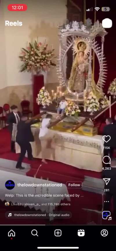 A man seen leaving his child as a live offering&hellip;
