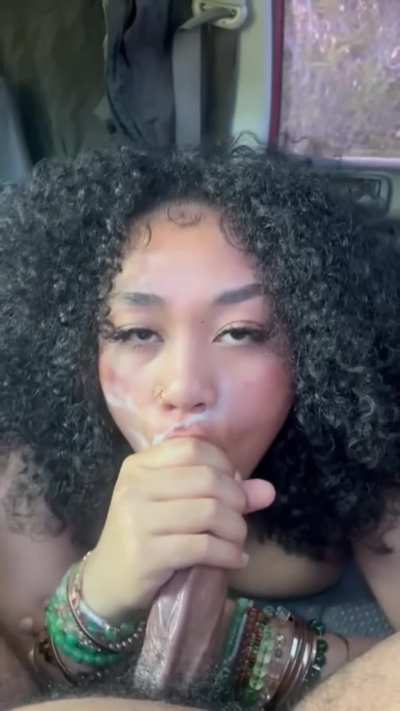 she was so desperate for that thick milk
