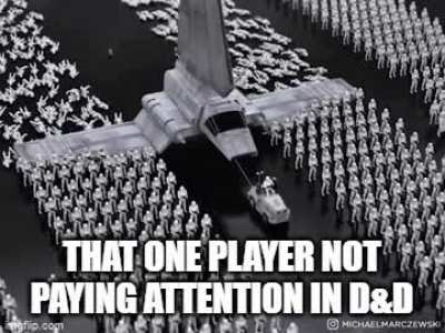 Not paying attention