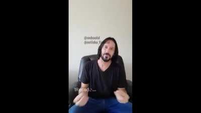keanu Reeves Desejando um feliz natal e que em 2021 todos D&Ecirc; UM TAPA NA GOSTOZA
