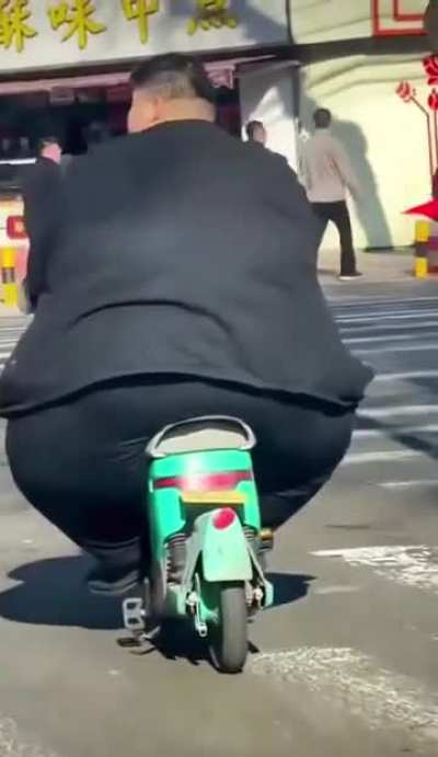 HMF while I cosplay Kim Jong Un on a scooter&hellip;