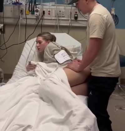 If my girl was in the hospital, I might let her rest. Not this guy.