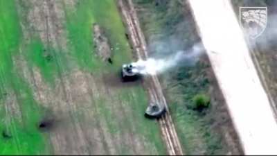 The Ukrainian SOF destroys two Russian VDV BMD-2 Infantry Fighting Vehicles with ATGMs