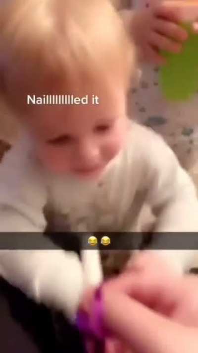 She tried