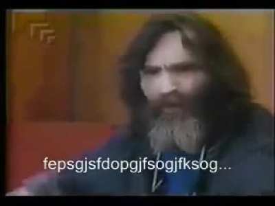Pregunta &eacute;pica de Charles Manson