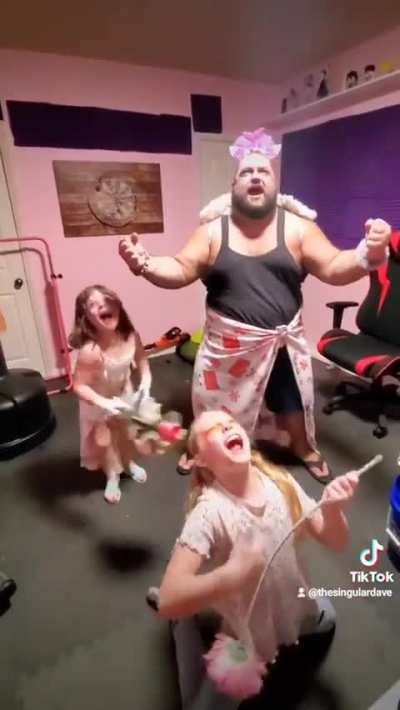 The Princess Dad has entered the facility...