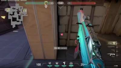 Killjoy swarm grenade that can't be broken for postplant on A site Ascent