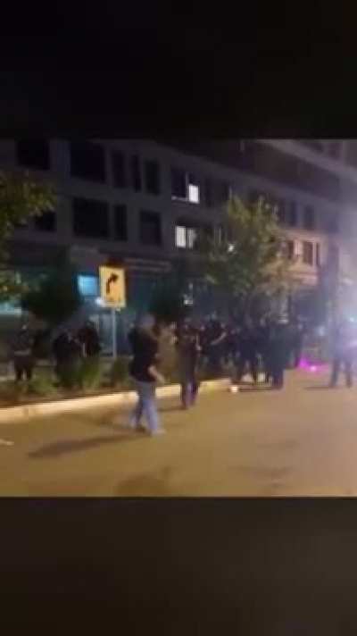 Protester gets maced and shot in the face with a tear gas canister Grand Rapids, MI